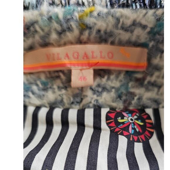 Vilagallo Multicolor Textured Jacket - Picture 6 of 8